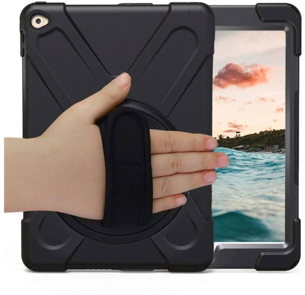 Tablet Case iPad 10.2 (2019-2020-2021), iPad 7 - 8 - 9 - zwart