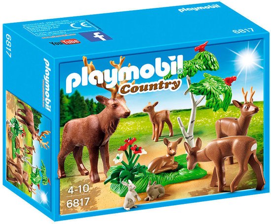 Playmobil Hertenfamilie met kalfje - 6817