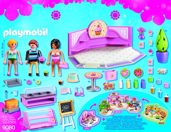 Café Cupcake Playmobil 9080 - Set De Construction D'occasion En Super état