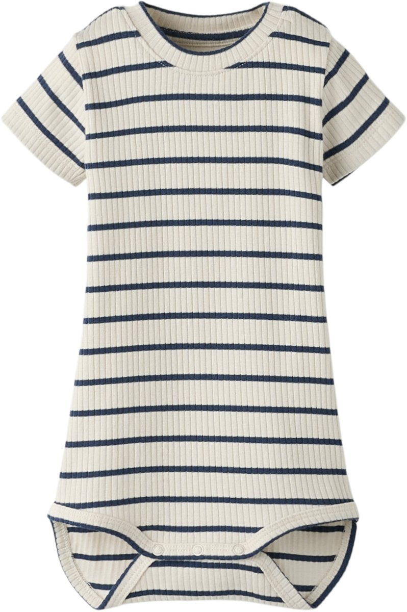 GUPPY BABY - GBMHAYDER SS RIB BODY Jongens Rompertje