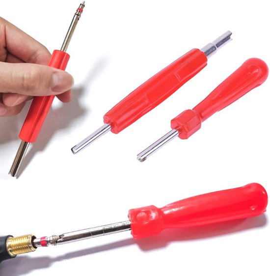 Ventielgereedschap set voor bandenreparatie met 30 ventielkernen van Merkloos — afbeelding 4