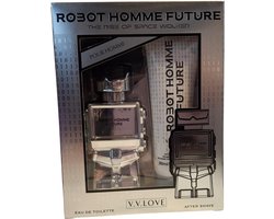 V.V. LOVE Robot Homme Future Giftset Heren 30ML Eau de Toilette + 50ML After Shave