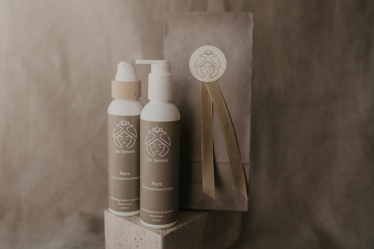 Six Senses - Classis Gift-set Mars - Liefdevol cadeau - Bodywash & bodylotion - Handgemaakt in Nederland