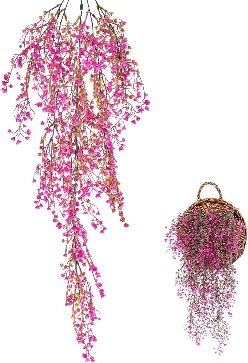 Vrolijke Kunstbloemen Wanddecoratie - Nep Planten voor Binnen en Buiten