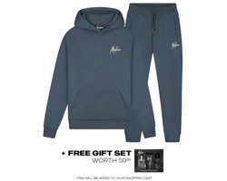 Malelions signature tracksuit in de kleur blauw.