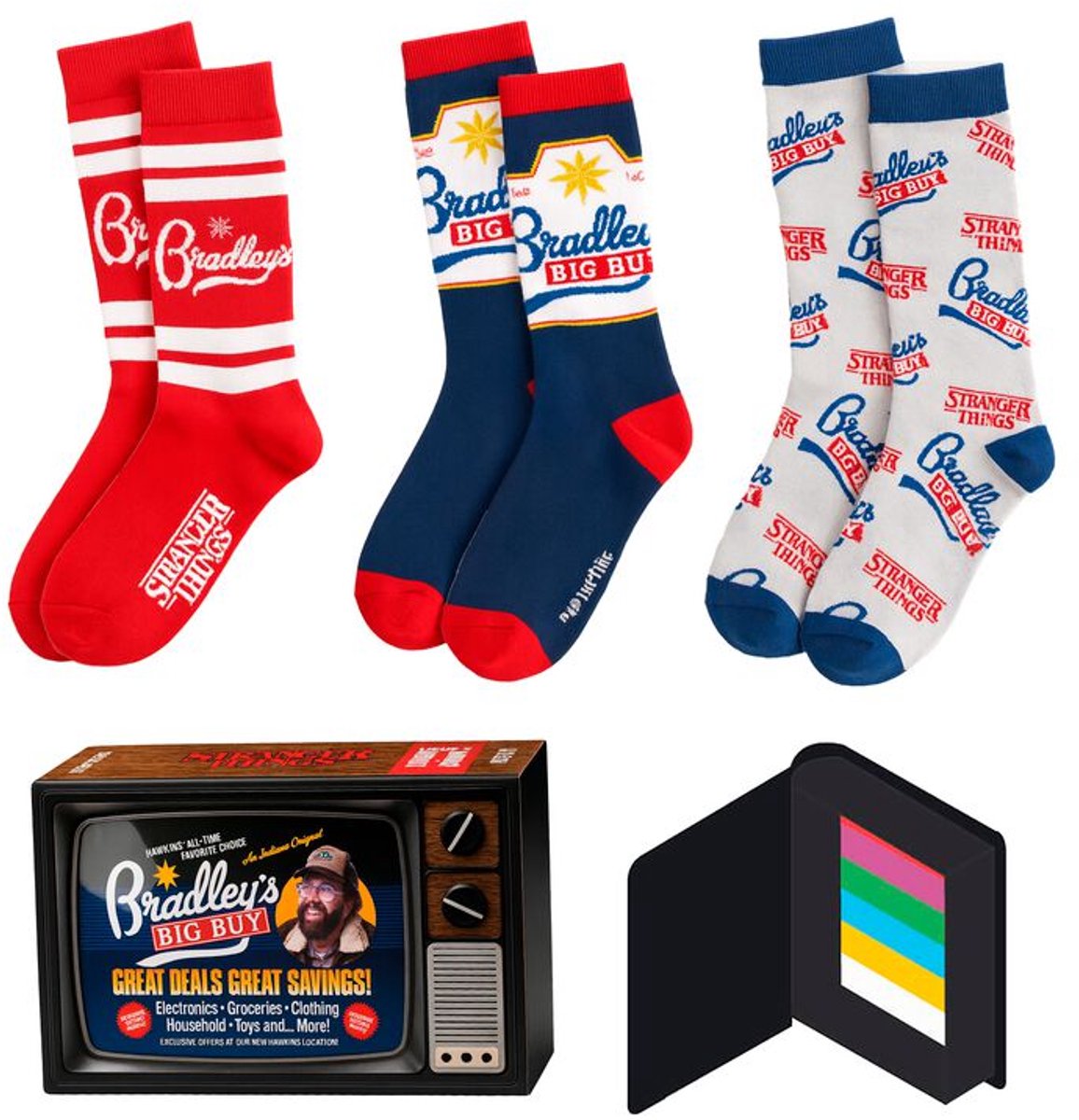 Stranger Things Season 5 - Bradley´s Unisex Sokken - meerkleurig - one size