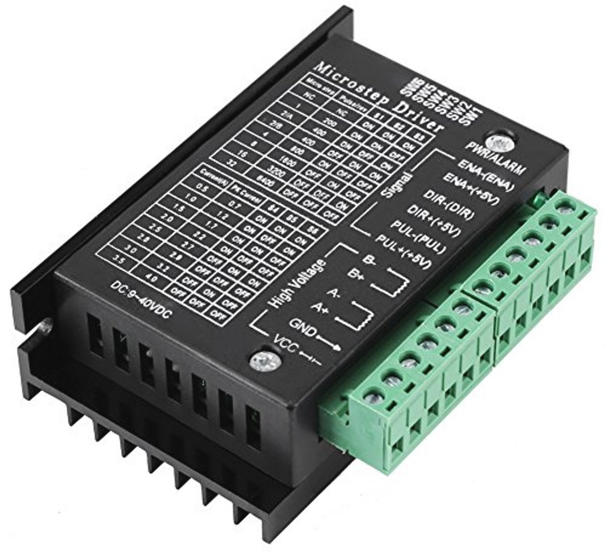 Stepper Motor Driver - DC 9-40VDC Stappencontroller Module Board met 32 Microsteps