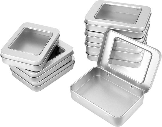 12 Pack Clear Plastic Kralen Opslagcontainers Doos Met Scharnierend Deksel Voor Kralen En Meer