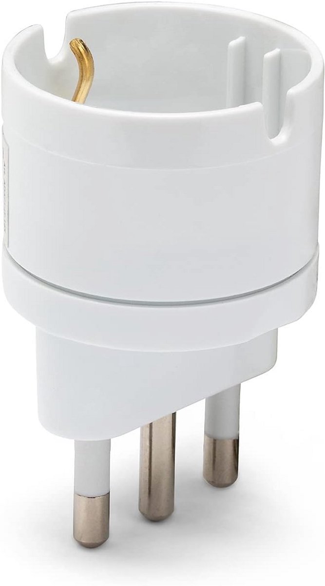 Huisadapter Set van 3 - Wit - Schuko met Certificaat KEMA