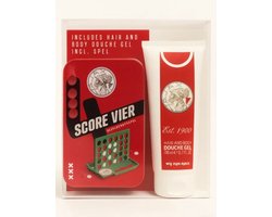 Ajax Amsterdam - Douche gel met gezelschapsspel - kado