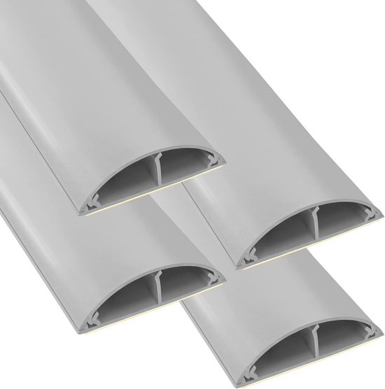 3M Zelfklevende Siliconen Kabelgoot 26x18 Mm - Flexibele Halfronde Kabeltunnel Voor Thuis En Kantoor