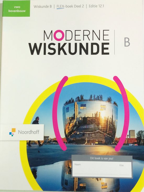 Moderne Wiskunde ed 12.1 vwo B 2 FLEX leeropdrachtenboek - cover