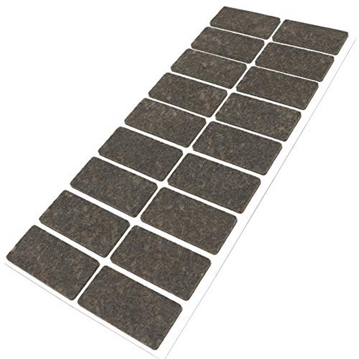Zelfklevende Viltglijders voor Meubels - Bruin - 18 Stuks - 25x50 mm - Duurzame Bescherming tegen Krassen