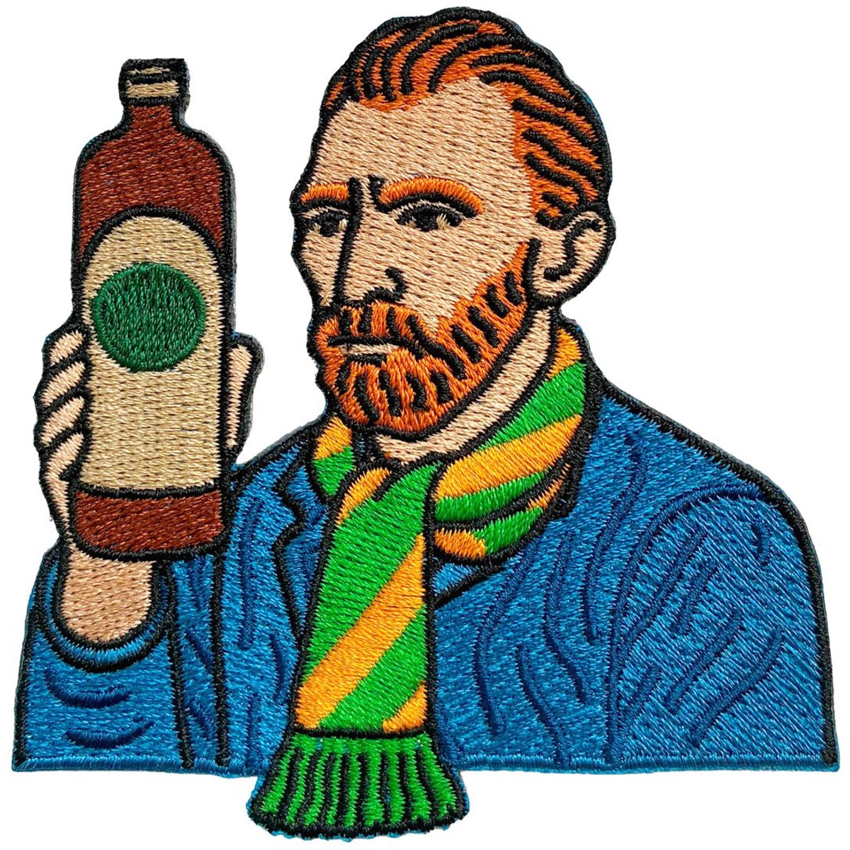 Van Gogh embleem- Strijk embleem - Carnavalskleding - Carnaval accessoires