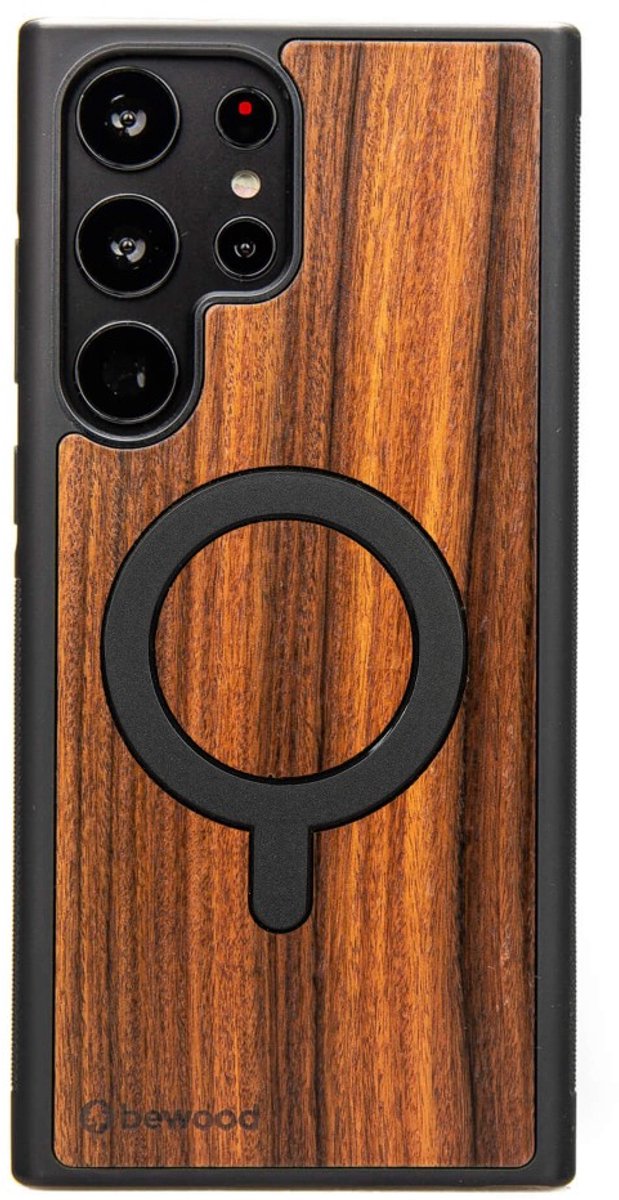Bewood – Houten hoes – voor Samsung Galaxy S25 Ultra – Santos palissander – Met MagSafe