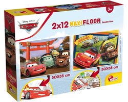 Lisciani - Puzzel - Disney Cars - Maxi vloerpuzzel 2x12 stuks