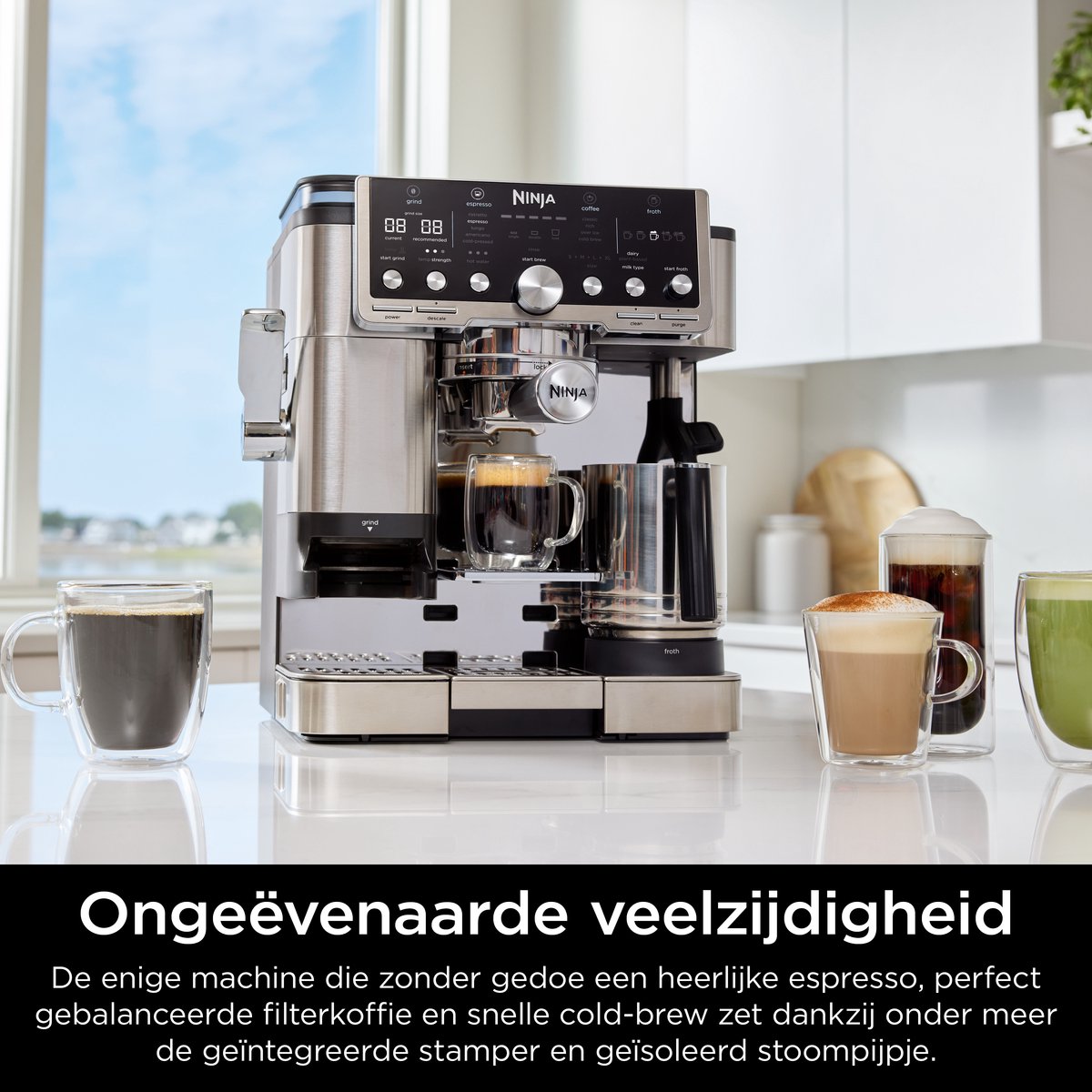 Ninja ES701EU Luxe Café PRO Espresso- en Filterkoffiemachine - afbeelding 3