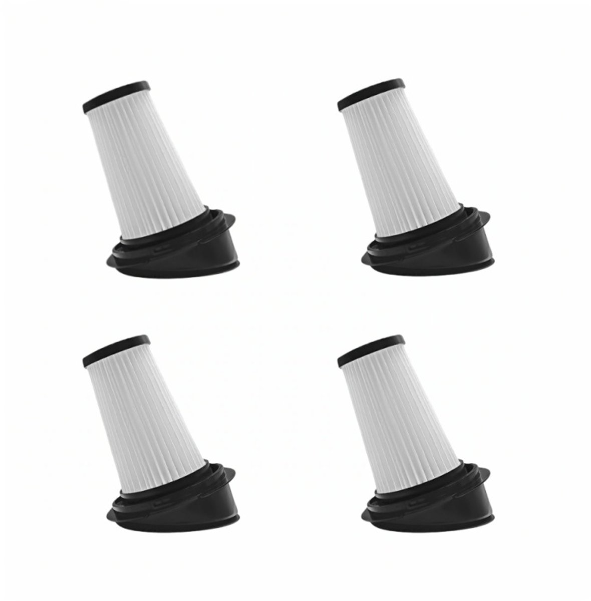 Filters - 4 Stuks - Geschikt voor Grundig VCH9930 VCH9932/Beko VRT 61814 - HEPA-filter - Handstofzuiger Vervangingsfilter - Stofzuigerfilter