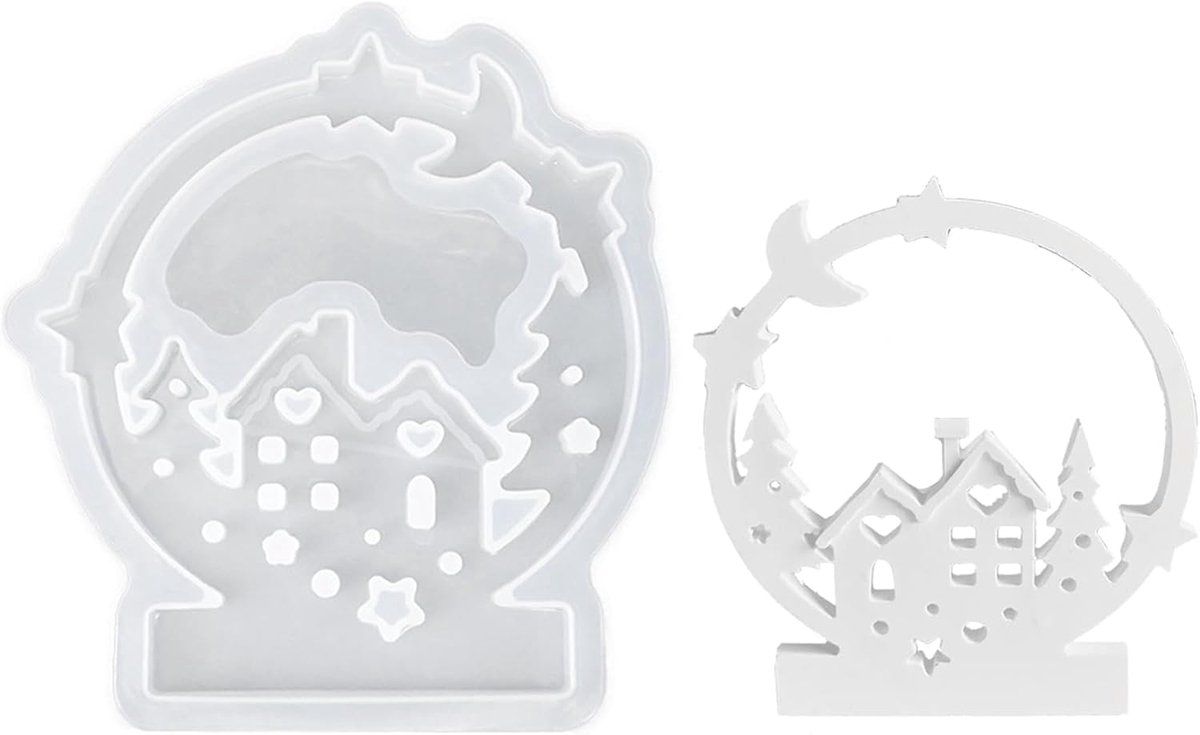Silicone Mould voor Kerstmis - Casting Molds voor Huizen en Feestdecoratie