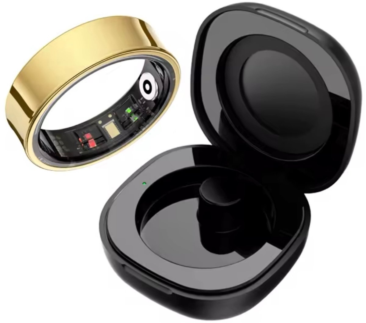 SF Products Smart Ring - Smart Ring Heren - Smart Ring Dames - Maat 10 - Inclusief Oplaadcase - Waterdicht