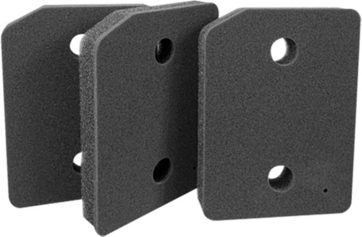 3stuks - Filter spons foam van condensor wasdroger alternatief geschikt voor droger Miele - 210 x 155 x 30 mm