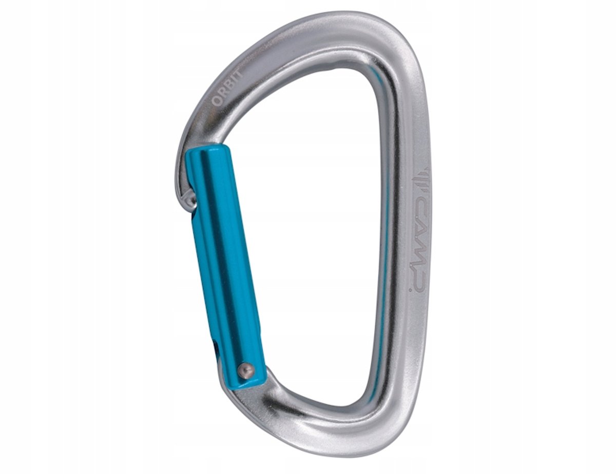Camp Orbit Straight Gate Titanium Blauw Karabiner
