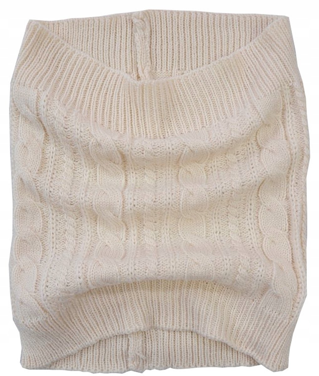Zachte Meisjes Wintersjaal Dikke Kabelsteek 6+ Jaar Beige