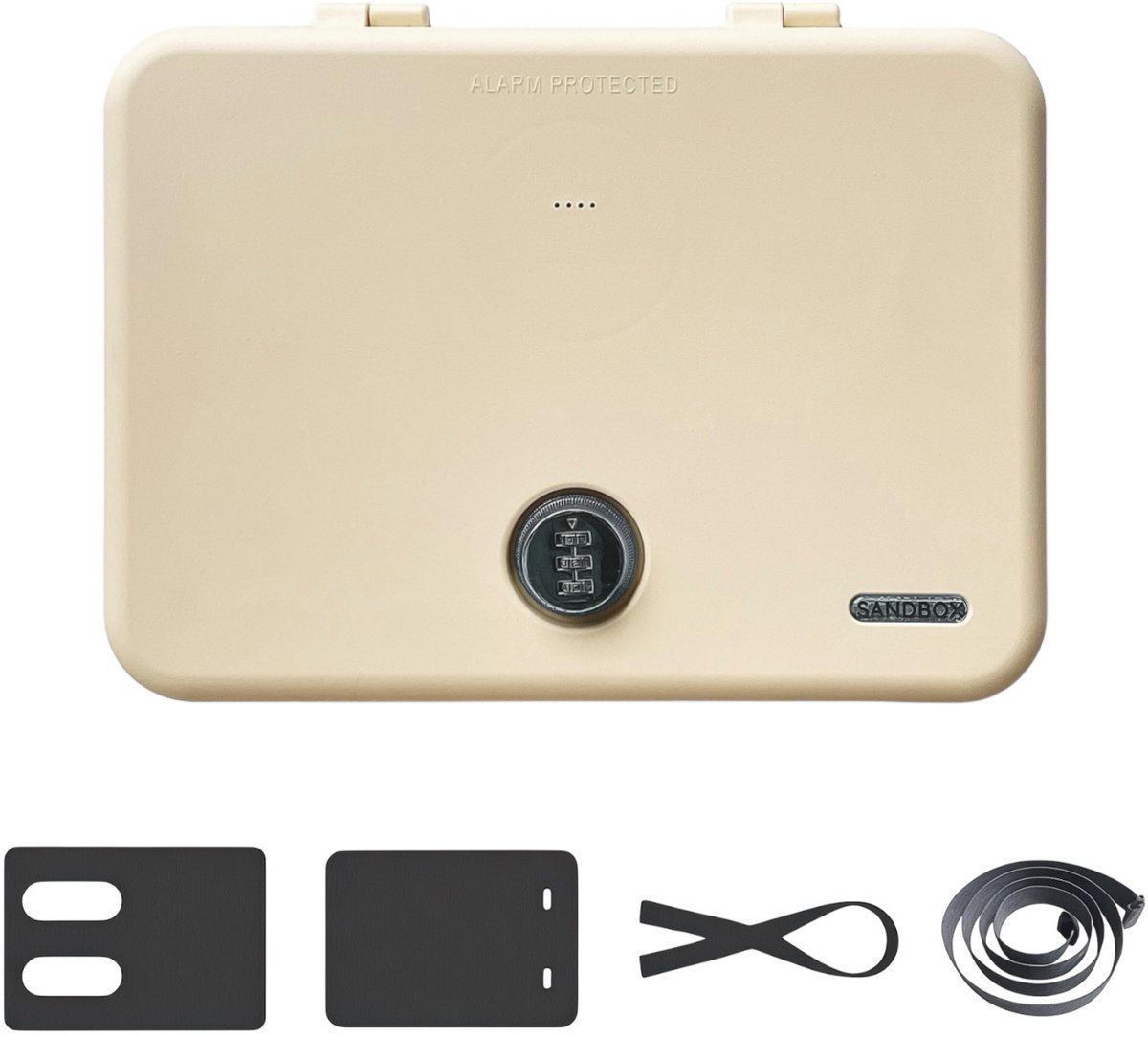 SANDBOX® draagbare kluis - 100 dB alarm - met zand vulbare ballast - strandkluis