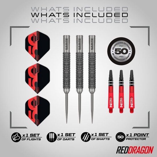 Red Dragon Element 6 B Anniversary Limited Edition 90% - Dartpijlen van Merkloos — afbeelding 5