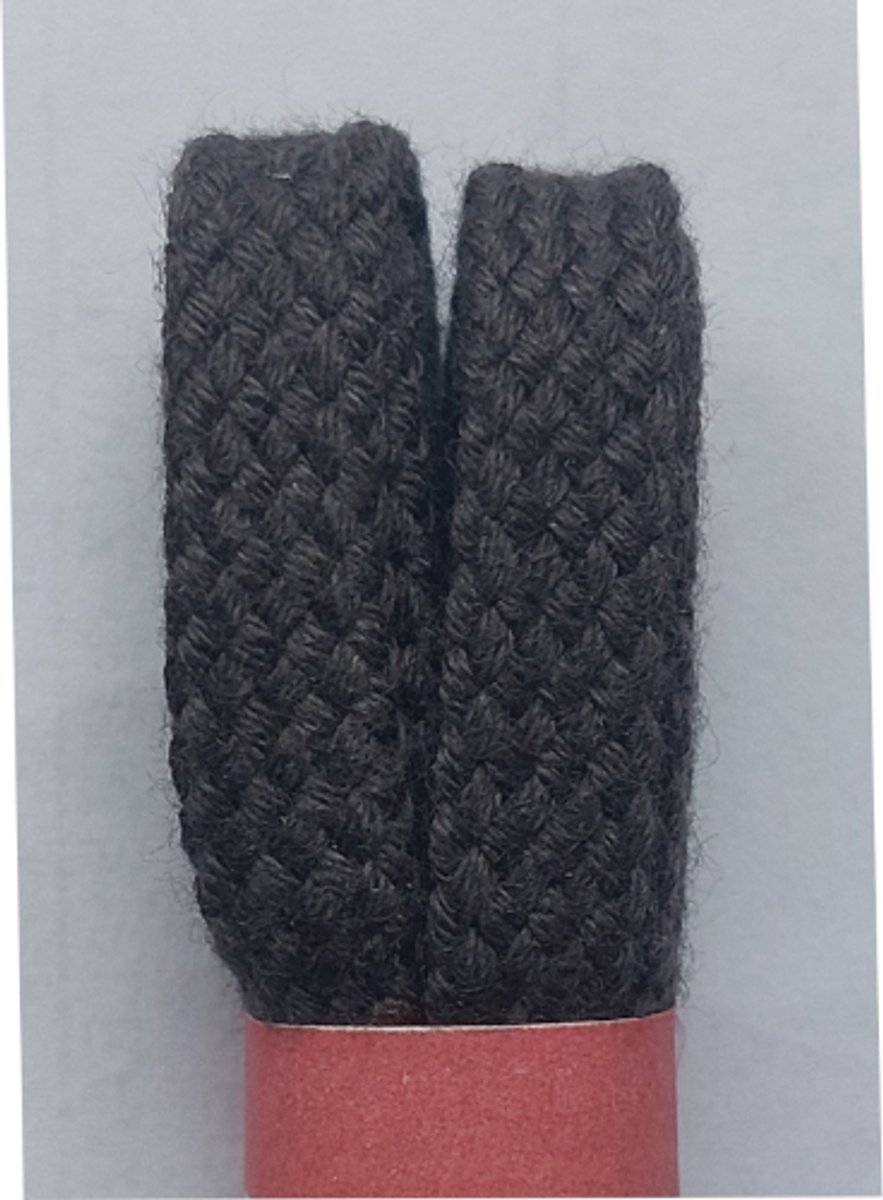 Strickers Veter - Donker Grijs - Plat - Lengte 90 cm - Breedte 7 mm - Schoenveter
