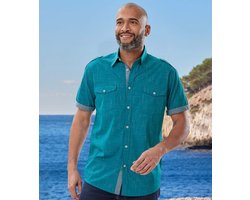 ATLAS FOR MEN - Popeline overhemd Yachting Sail Coast - Heren - Verkrijgbaar in grote maten - XL