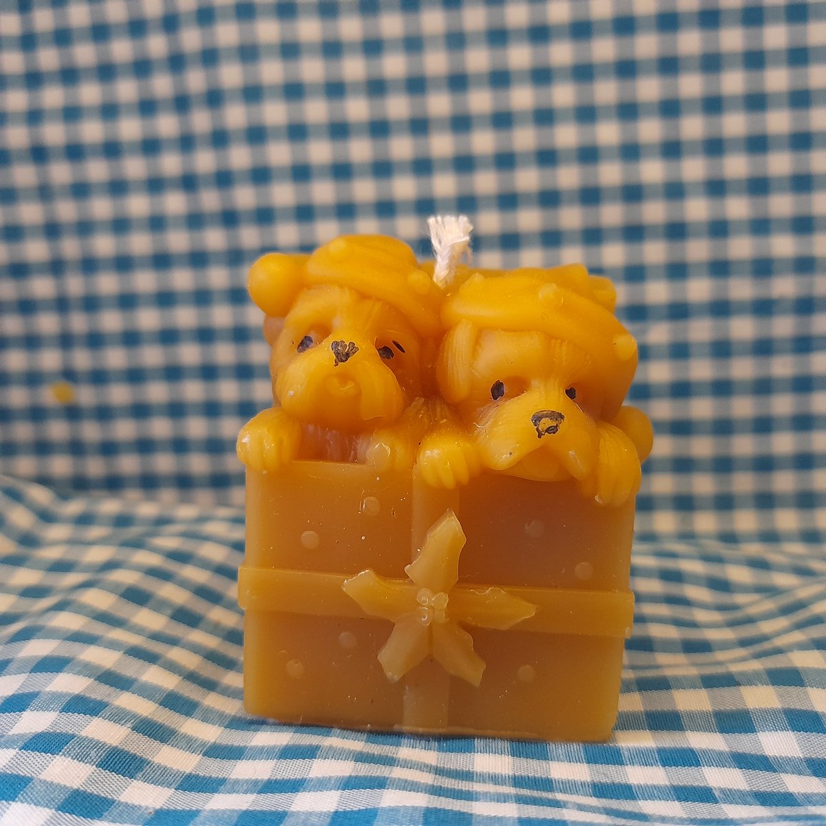 Bijenwaskaars honden kerstcadeautje