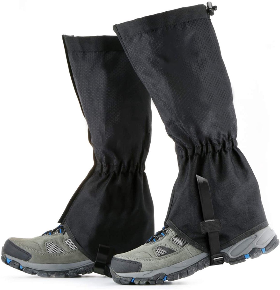 Gigicial Gaiters Voor Wandelen Waterdichte Gaiters Zacht Comfortabel & Stofdicht Bescherming Tegen Modder Sneeuw Regen 1 Uniseks + Zwart