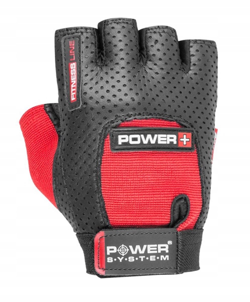 Power-System Fitnesshandschoenen Power Plus Rood Maat M