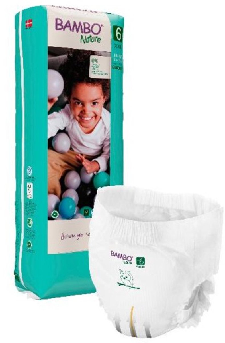 BAMBO NATURE - Trainingsbroekje XXL - Maat 6 - 18+ kg (CASE 3 X 38)