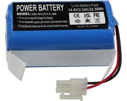 2200mAh 14.8V Li-Ion Accu voor Stofzuiger - Ecovacs 4ICR19/65 Deebot CEN55 - ILIFE V7 X620 - Dibea D960 GT200