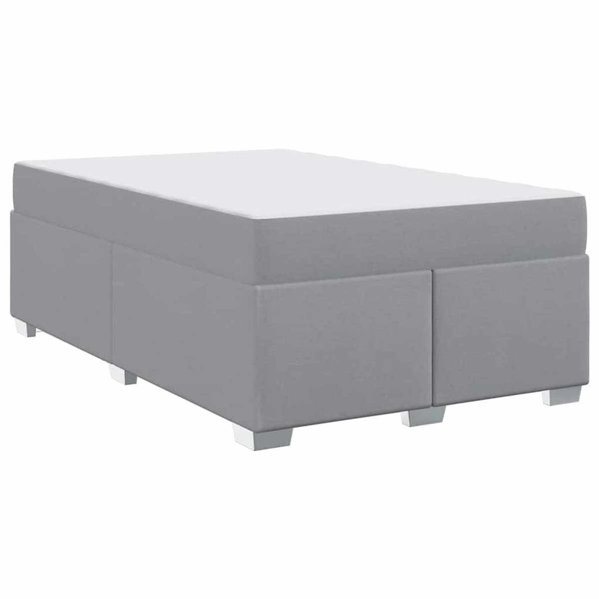 Tweepersoonsbed | Dubbelbed | Volwassenenbed | Bedframe Lichtgrijs 120 x 190 cm Stof