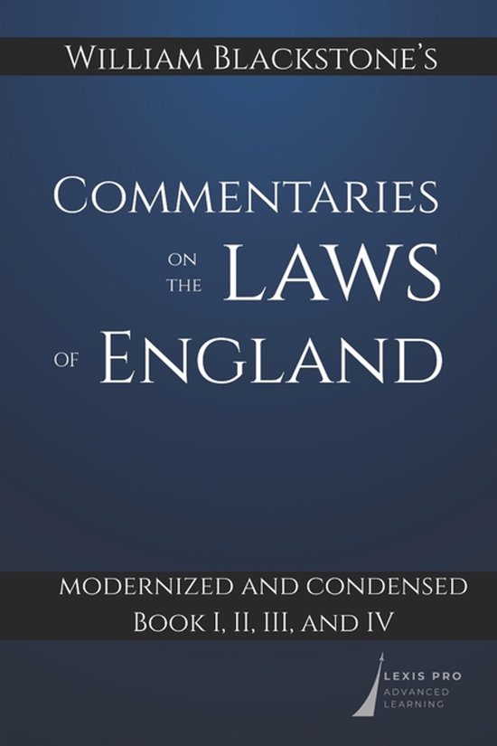 William Blackstone's Commentaries on the Laws of England - cover