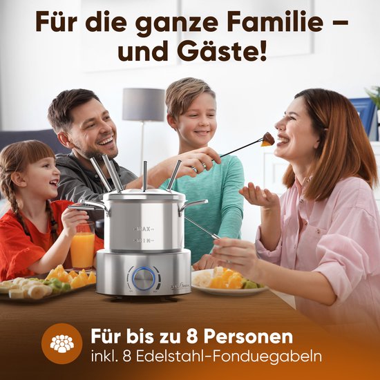 ProfiCook FD 1288 - Fondue Set - 8 personen - RVS — afbeelding 4