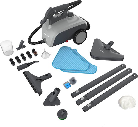 Techweise TS1 Stoomreiniger - 100+ oppervlakten - 45 minuten lang stomen - 3,6 bar - Reinigingsmachine - Stoomreiniger vloer