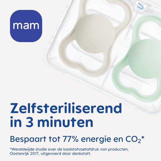 MAM - Supreme Silikon Speen - Siliconen - 16+ Maanden - Extra Ventilatie - Roze - 2 stuks van MAM — afbeelding 2