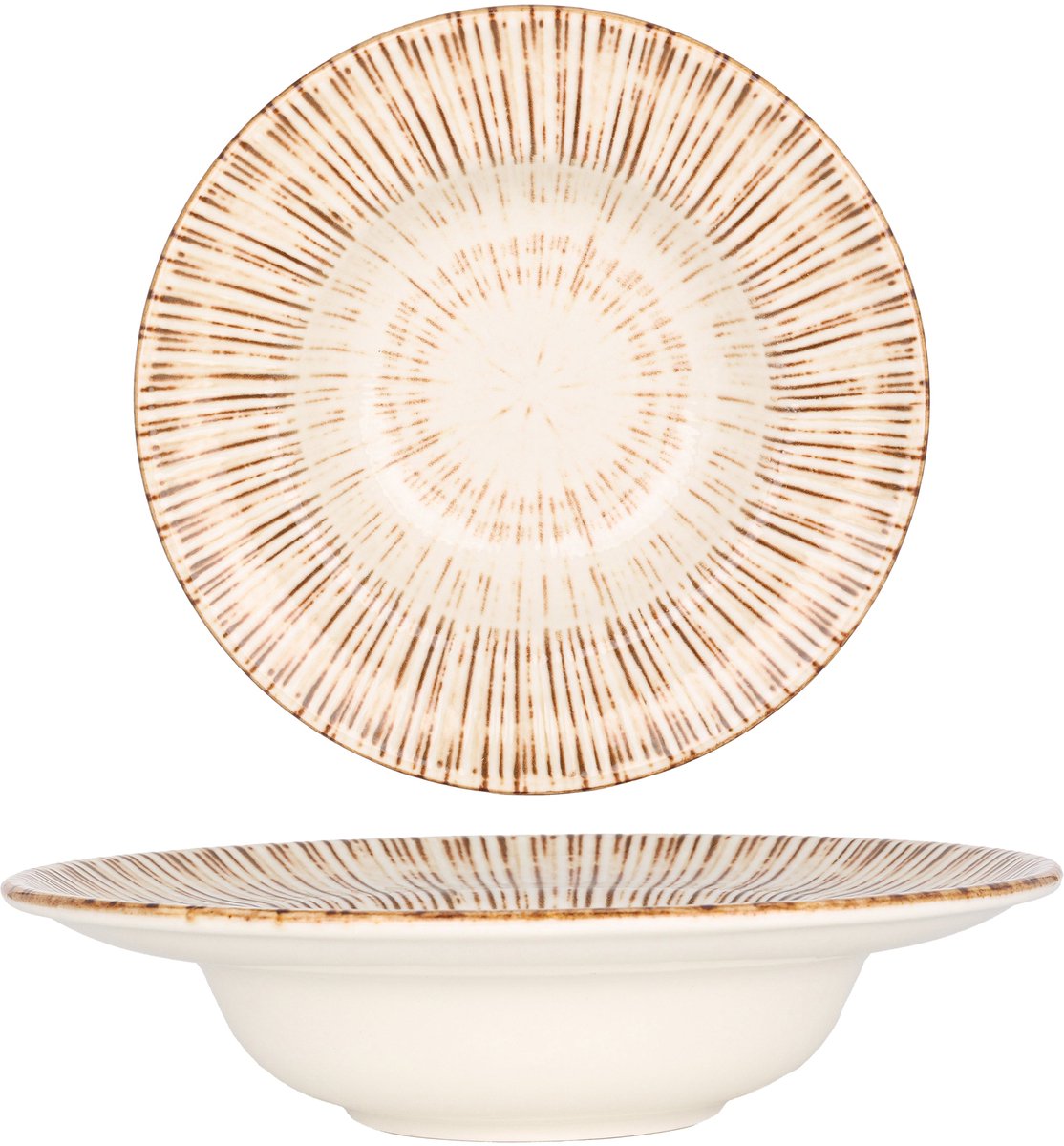 By Bone Pastabord - Legna - Porselein - 27 cm (500cc) - set van 2