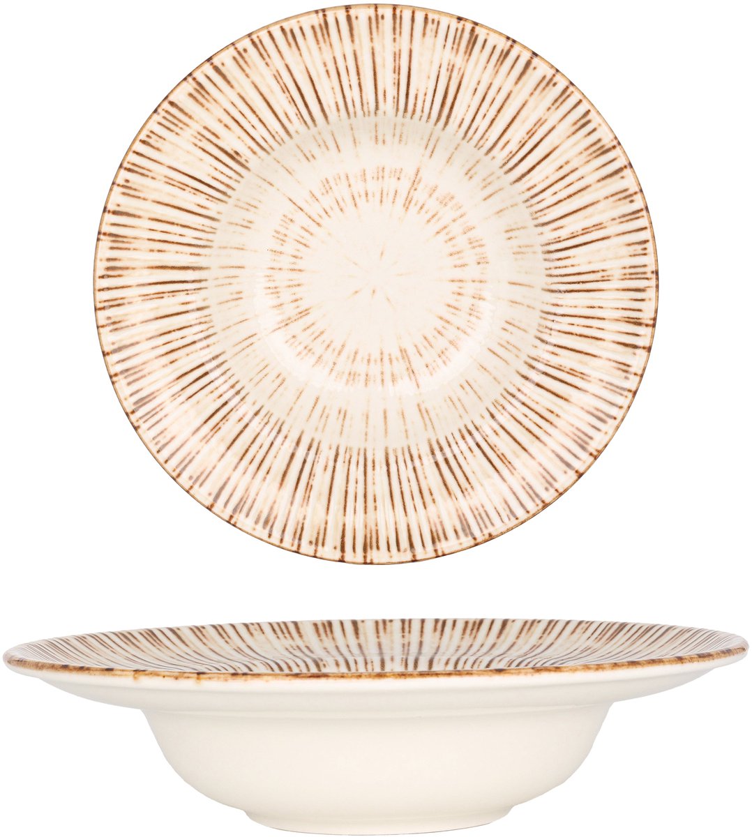 By Bone Pastabord - Legna - Porselein - 25 cm (400cc) - set van 2