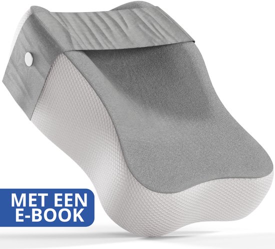 LunaGood® Luxe Kniekussen - kniekussen voor in bed - Zijslaapkussen - Ergonomisch kussen - Beenkussen - Kniekussen Voor In Bed Zijslapers - Incl E-book
