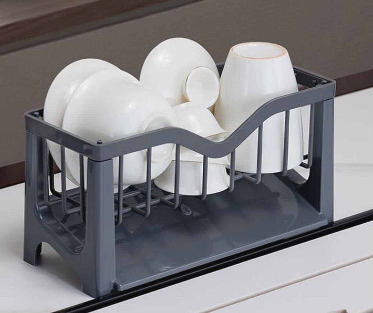 Sponshouder en Gootsteenorganizer - Zwart Kunststof Keukenaccessoire