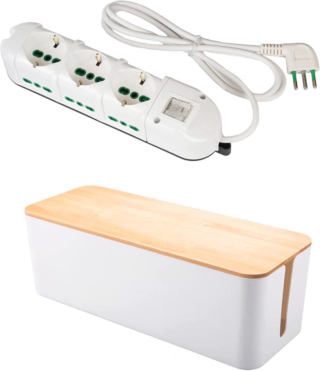 Multiple Socket Set with Organizer Box – 9 Places, Universal Sockets and Italian Dual Sockets