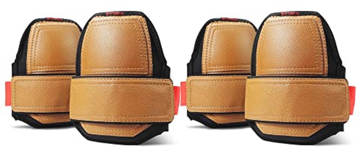 Leren kniebeschermers - Antislip, Machinewasbaar, Duurzaam, Grote Maat - Perfect als Cadeau voor Mannen