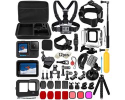 Action Camera Accessoire Kit 54-in-1 Waterdichte Behuizing en Borstband Geschikt voor GoPro Hero 9/10/11/12