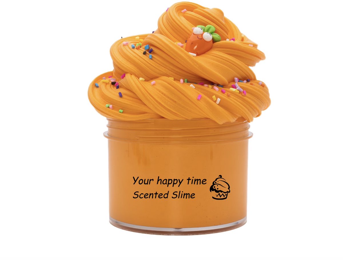 Orange Fruit scented Slime Surprise gift , Super Soft Stretch - Slime Party Toy For Girls And Boys