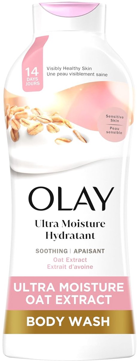 Olay Body Wash, Ultra Moisture, For Sensitive Skin, Soothing Formula, 24hr Moisturizing, Hydrating & Refreshing, 650ml